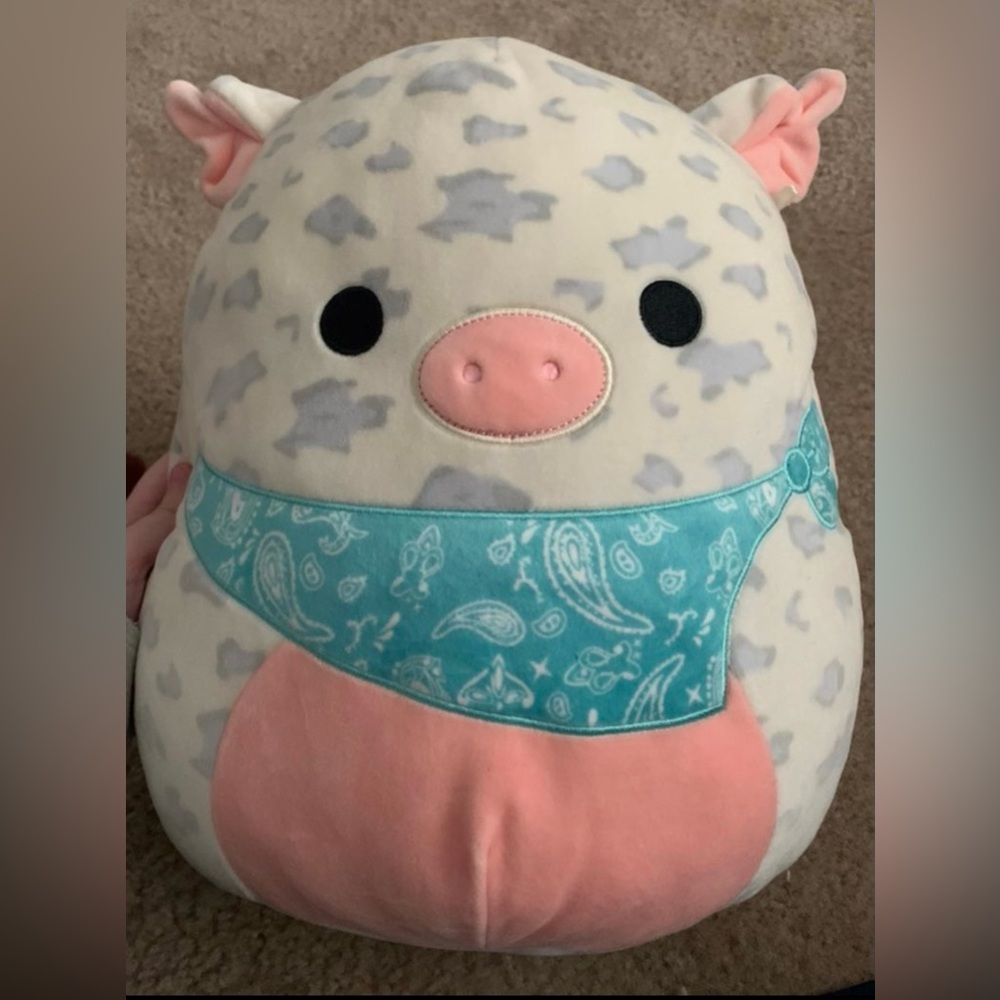 NEW Squishmallow Kellytoy 2021 Springtime Easter 16" Rosie the Pig Plush Doll